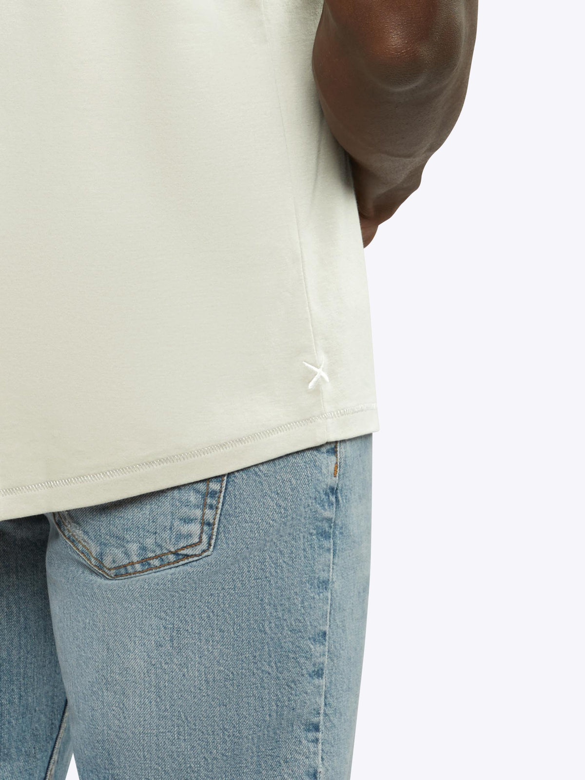 Interknit Pima Cotton Tee | Ivory Signature-fit Signature-Fit
