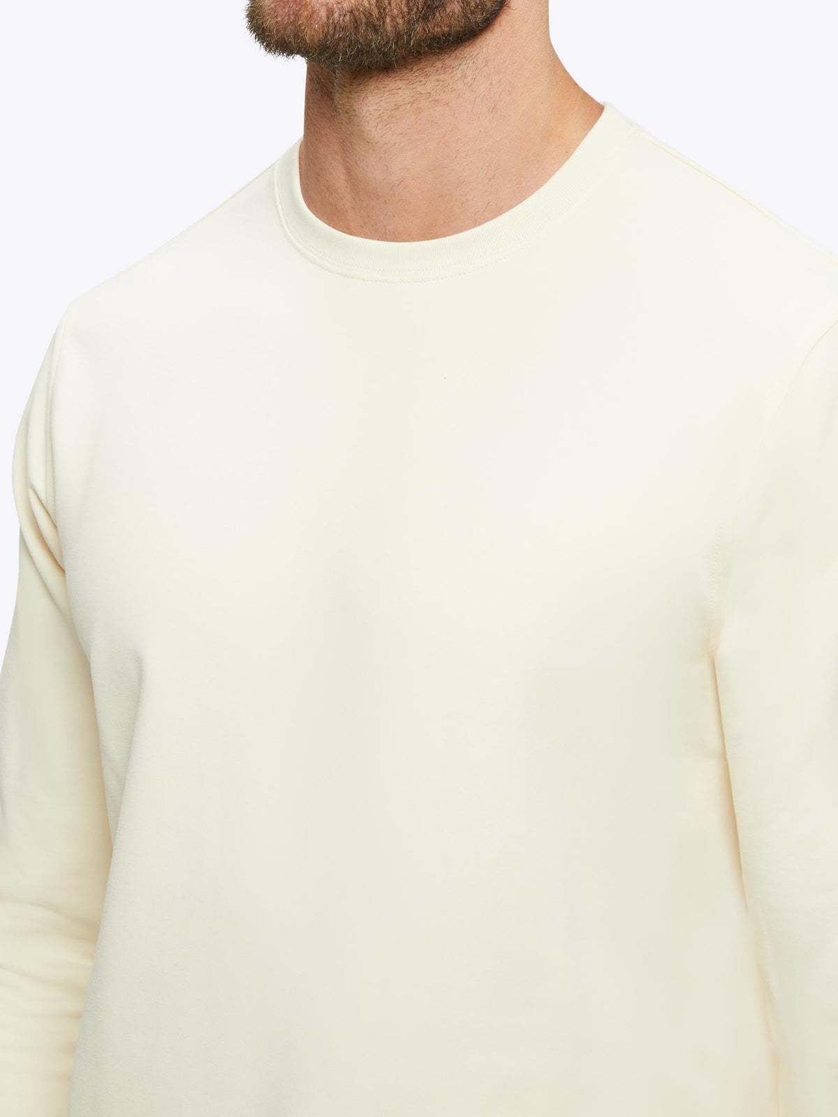 Hyperloop Pullover Split-Hem | Ivory Signature-fit