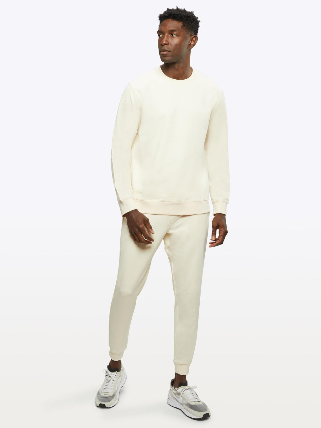 Hyperloop Pullover Split-Hem | Ivory Signature-fit