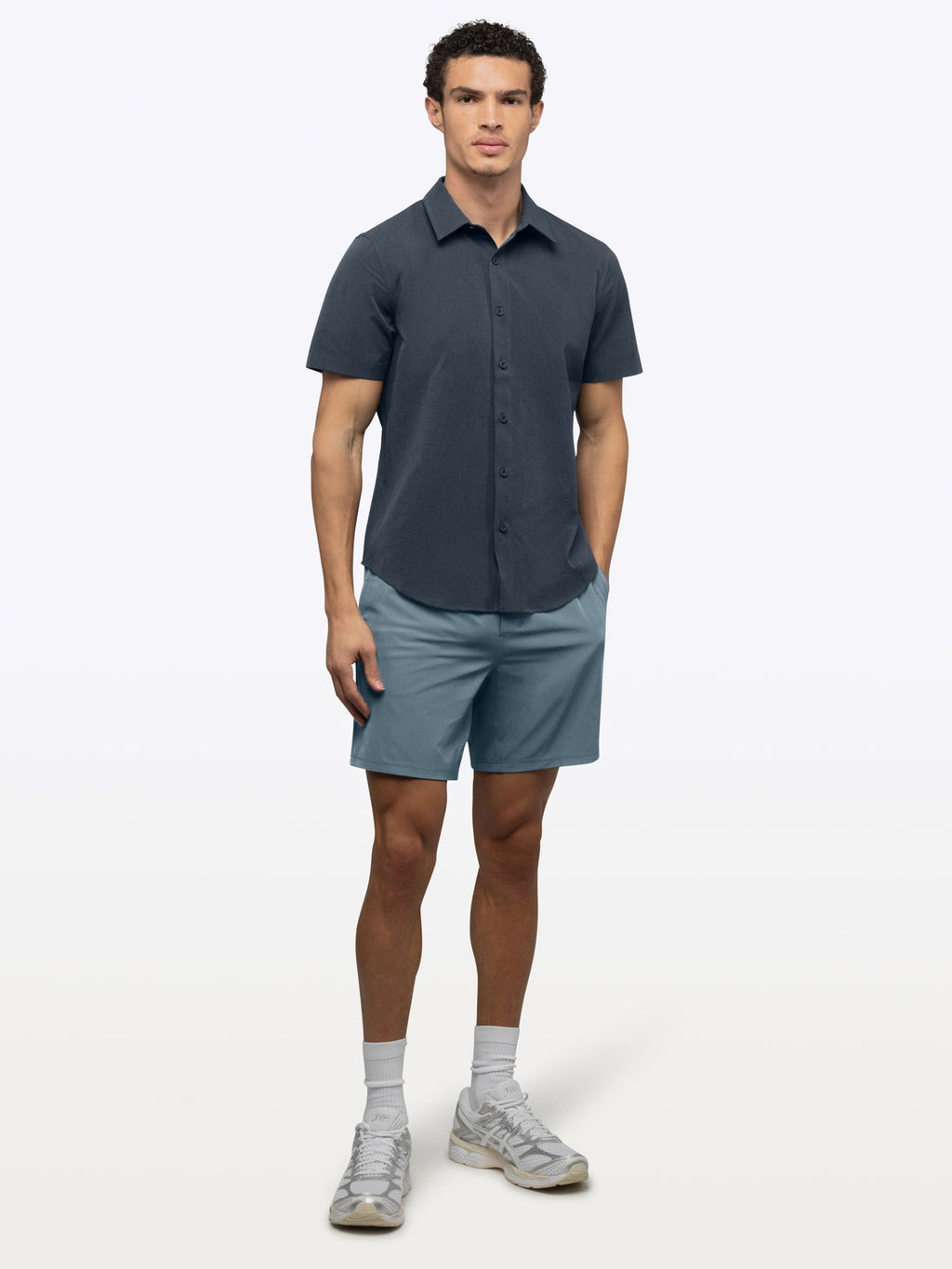 Crossover Short Lined | Naples Blue Classic-fit