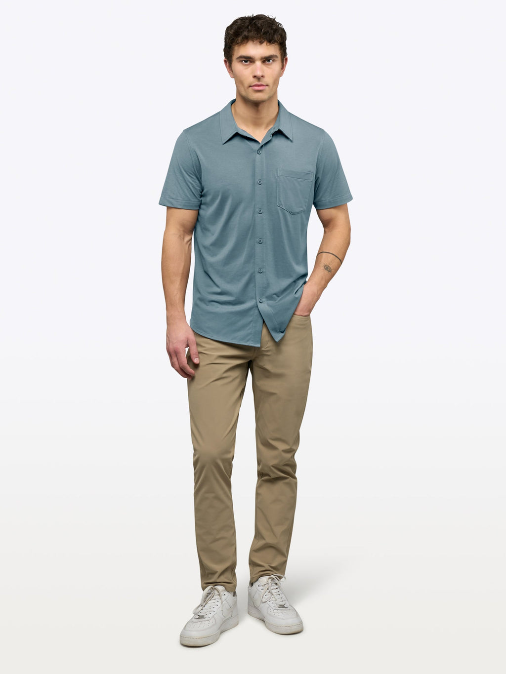 AO Button Up | Naples Blue Signature-Fit PYCA Pro®