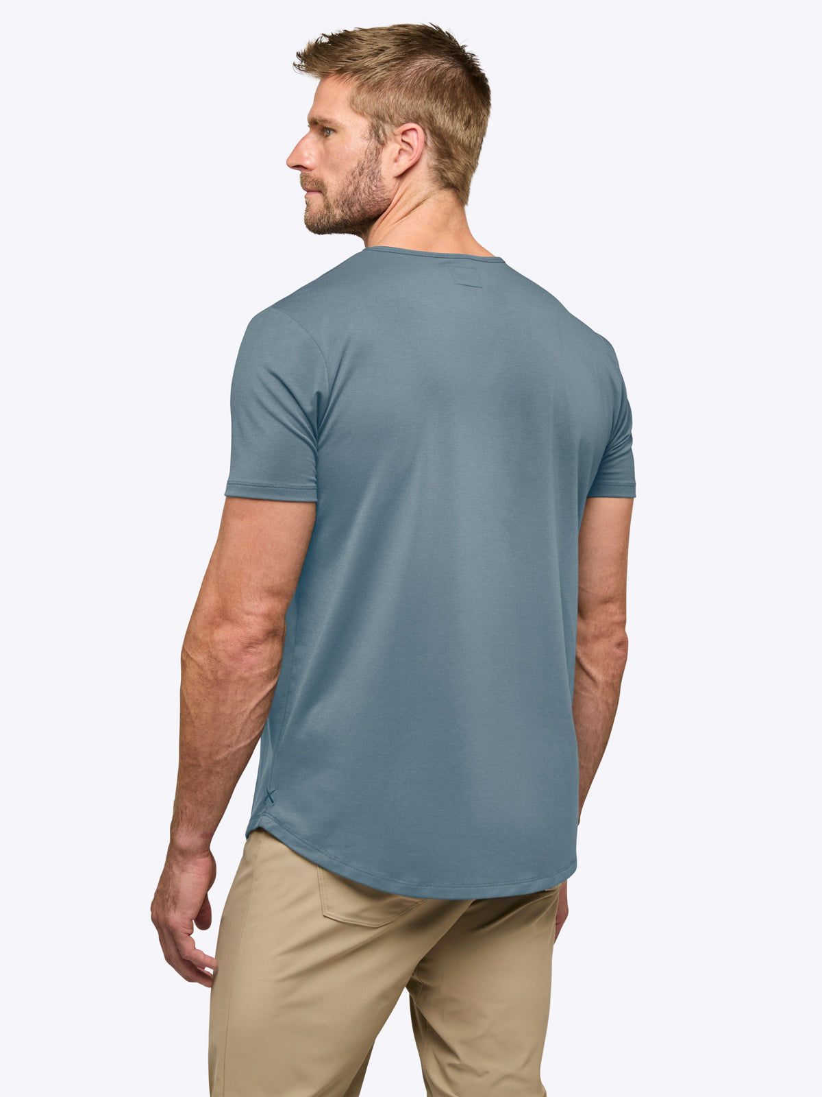 AO Curve-Hem Tee | Naples Blue Signature-Fit PYCA Pro®