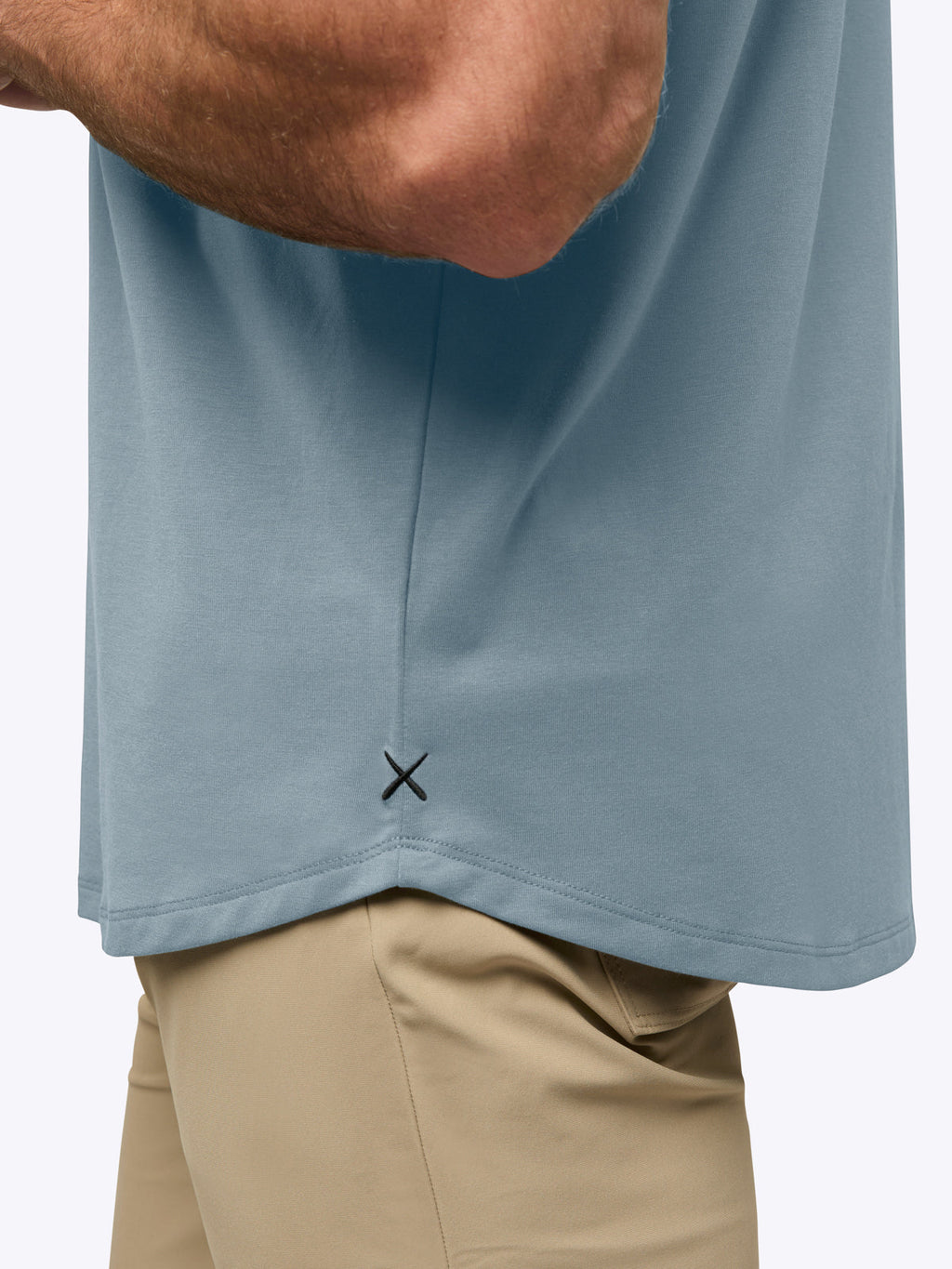 AO Curve-Hem Tee | Naples Blue Signature-Fit PYCA Pro®