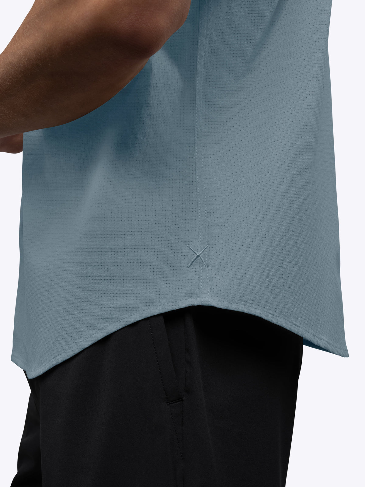 Crossover Button Up | Naples Blue Signature Fit