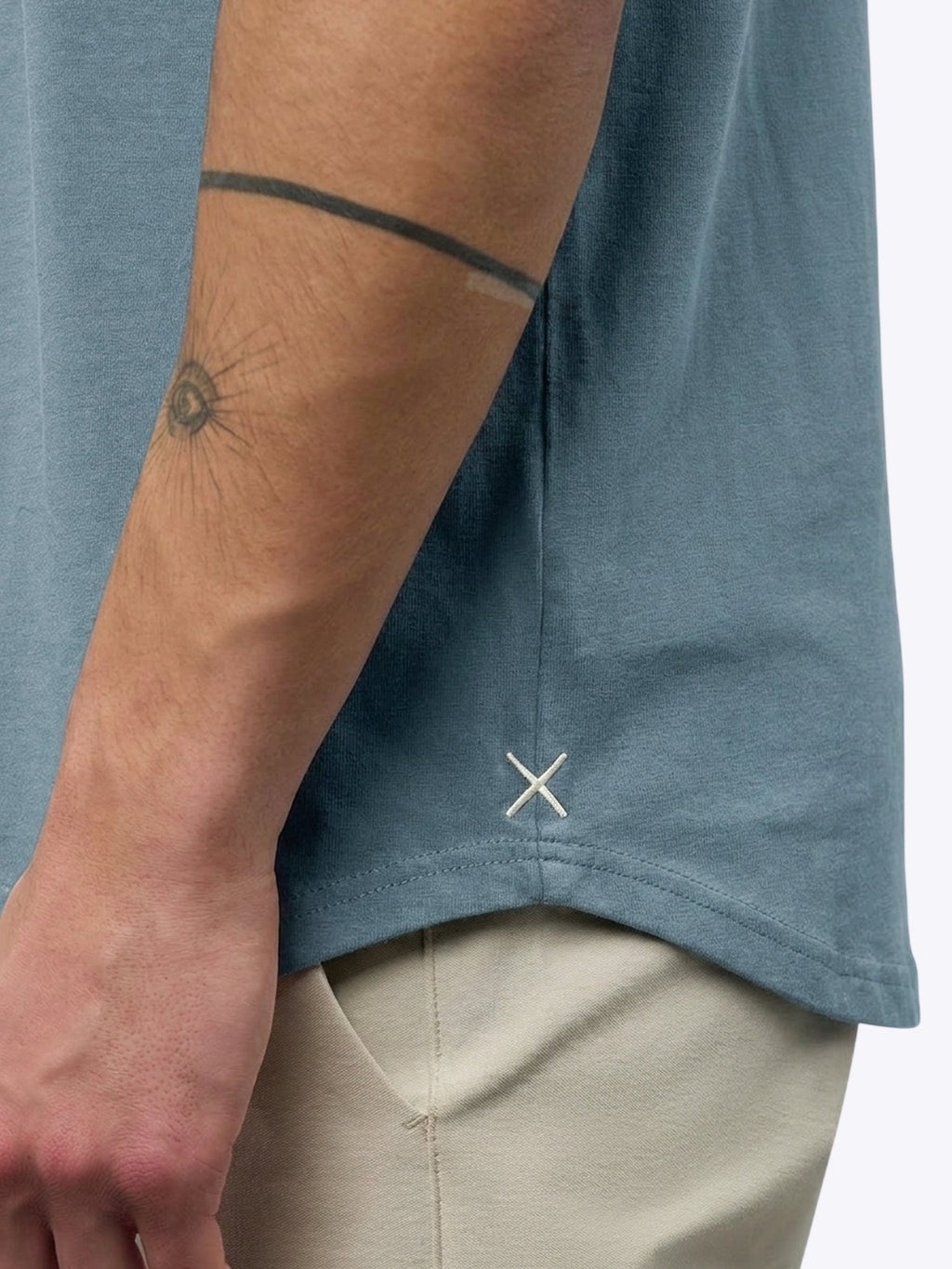 Featherlight Pima Tee | Naples Blue Signature-fit