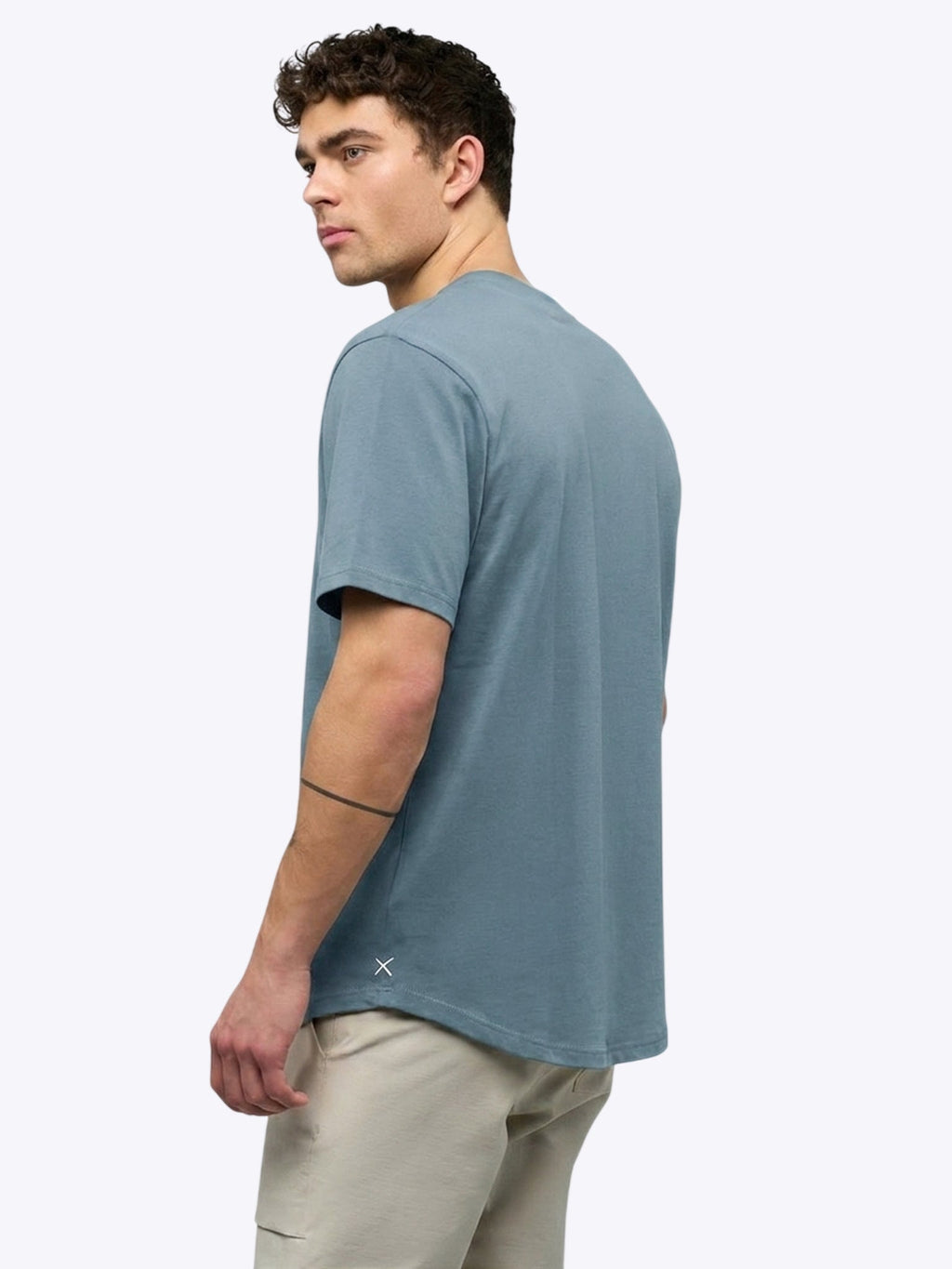 Featherlight Pima Tee | Naples Blue Signature-fit