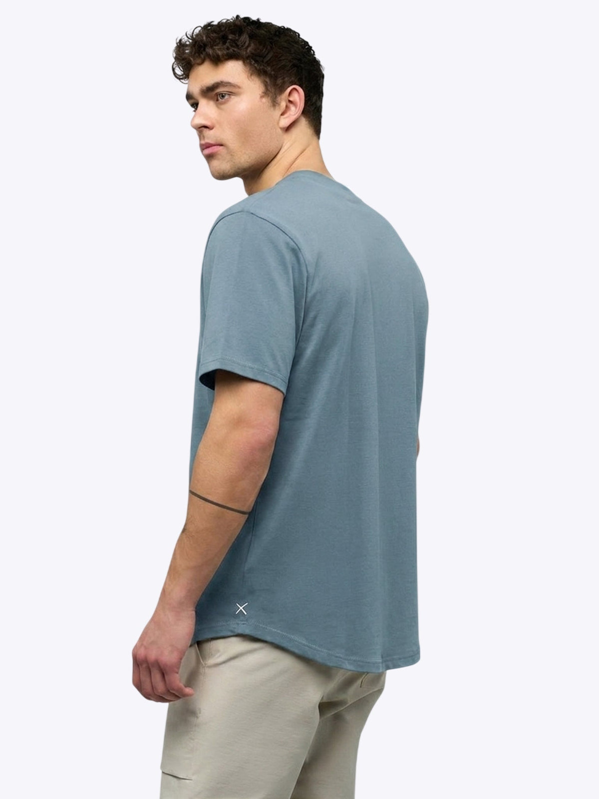 Featherlight Pima Tee | Naples Blue Signature-fit