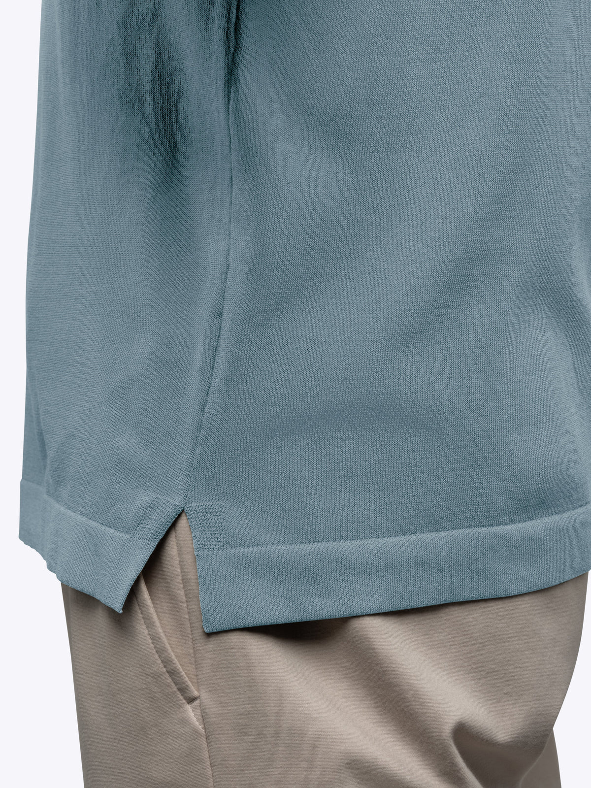 Riviera Knit Button Up | Naples Blue Signature-Fit