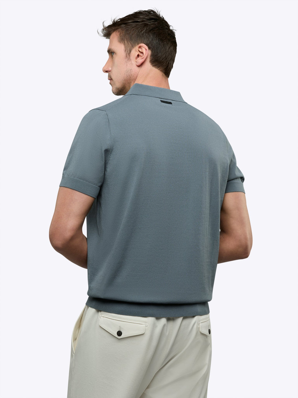Riviera Knit Polo | Naples Blue Signature-Fit