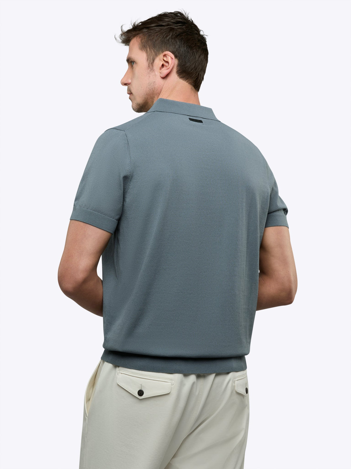 Riviera Knit Polo | Naples Blue Signature-Fit