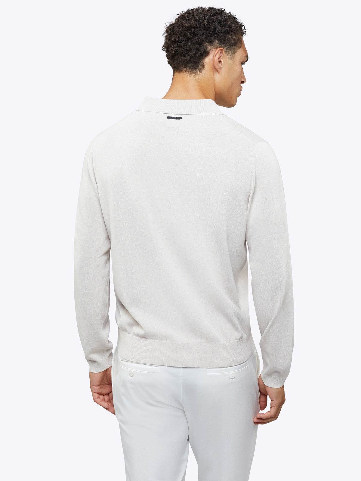 Riviera Knit Long Sleeve Polo | Nimbus Signature-Fit