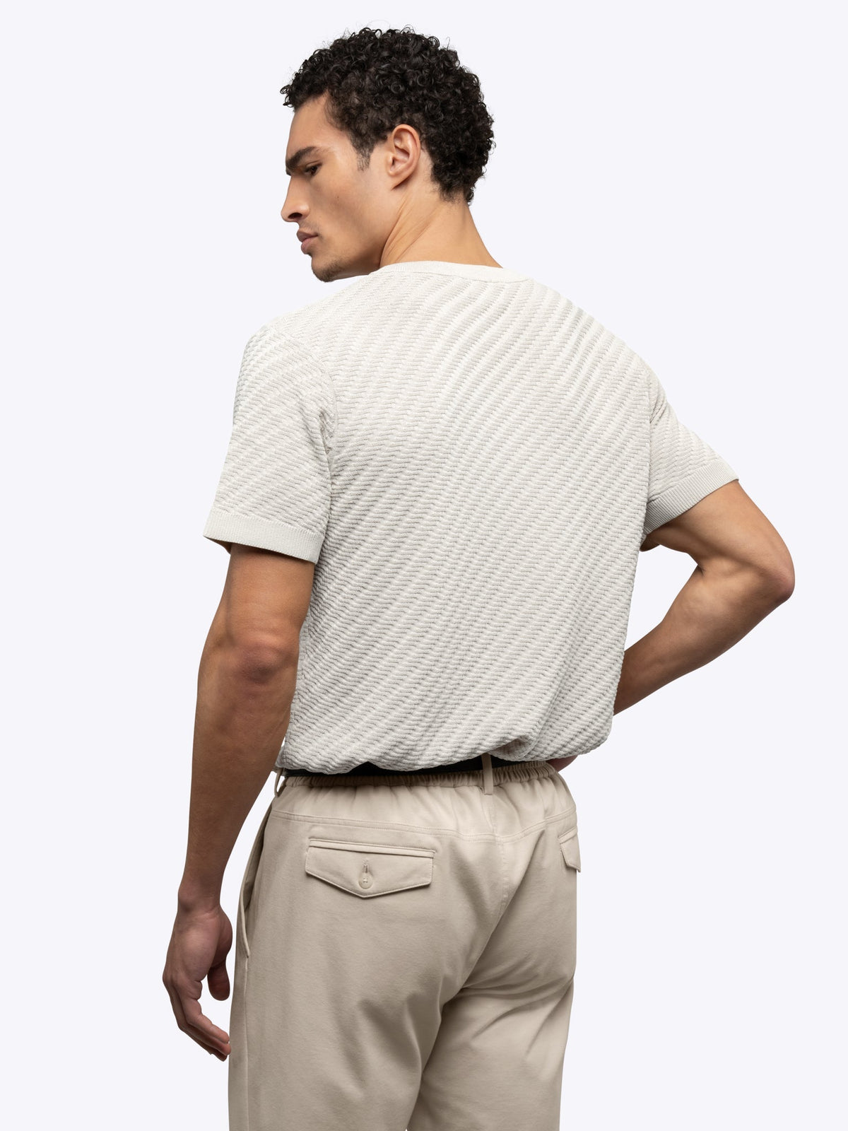Riviera Knit Textured Tee | Nimbus Signature-Fit