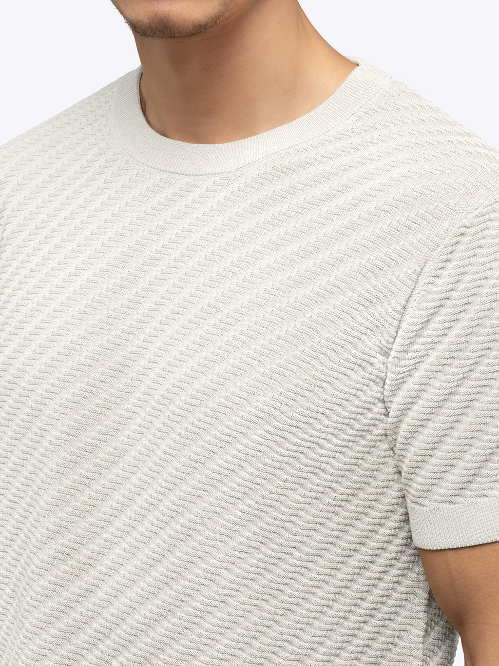 Riviera Knit Textured Tee | Nimbus Signature-Fit