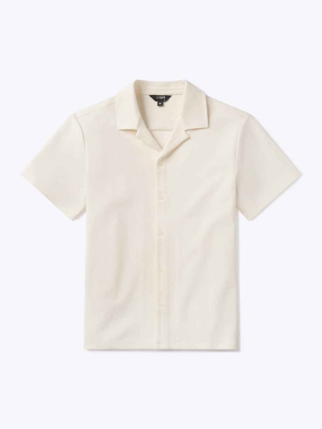 Elevate Pique Button Up | Oat Classic-fit