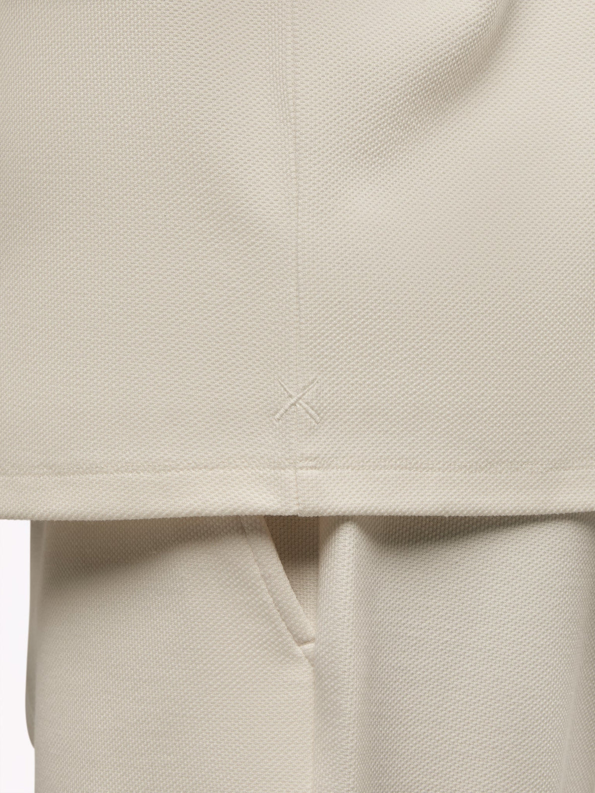 Elevate Pique Button Up | Oat Classic-fit
