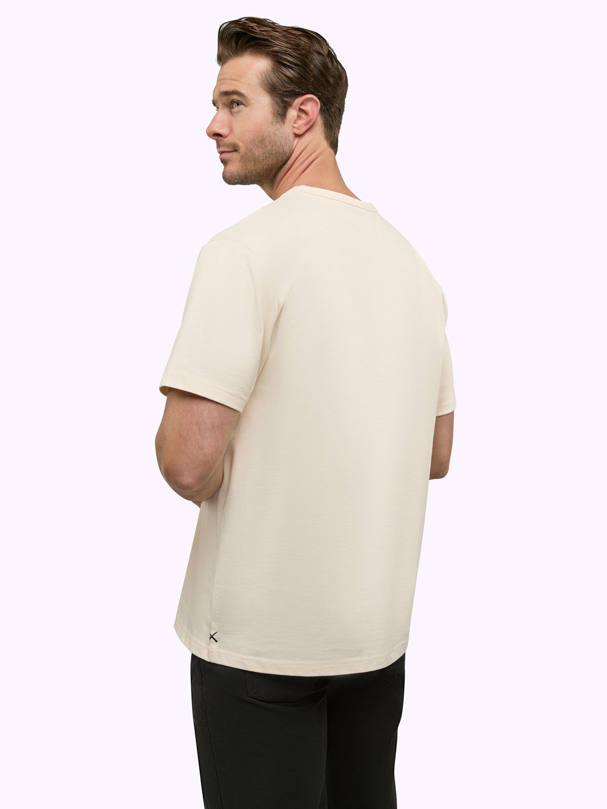 Overtime Oversized Tee | Oat Relaxed-Fit