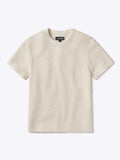 Portofino Crochet Tee | Oat Classic-fit