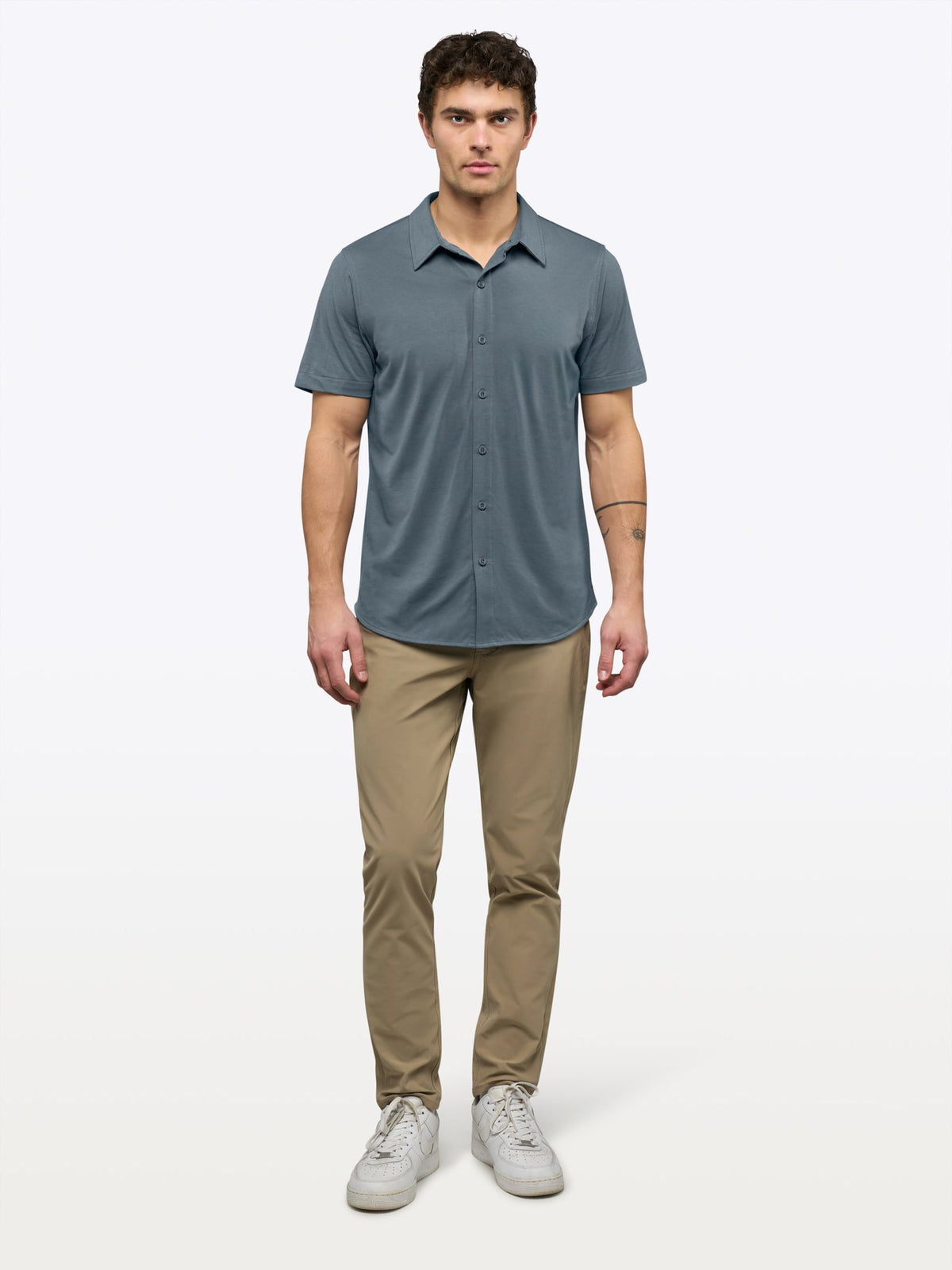 AO Button Up | Ocean Storm Signature-Fit PYCA Pro®