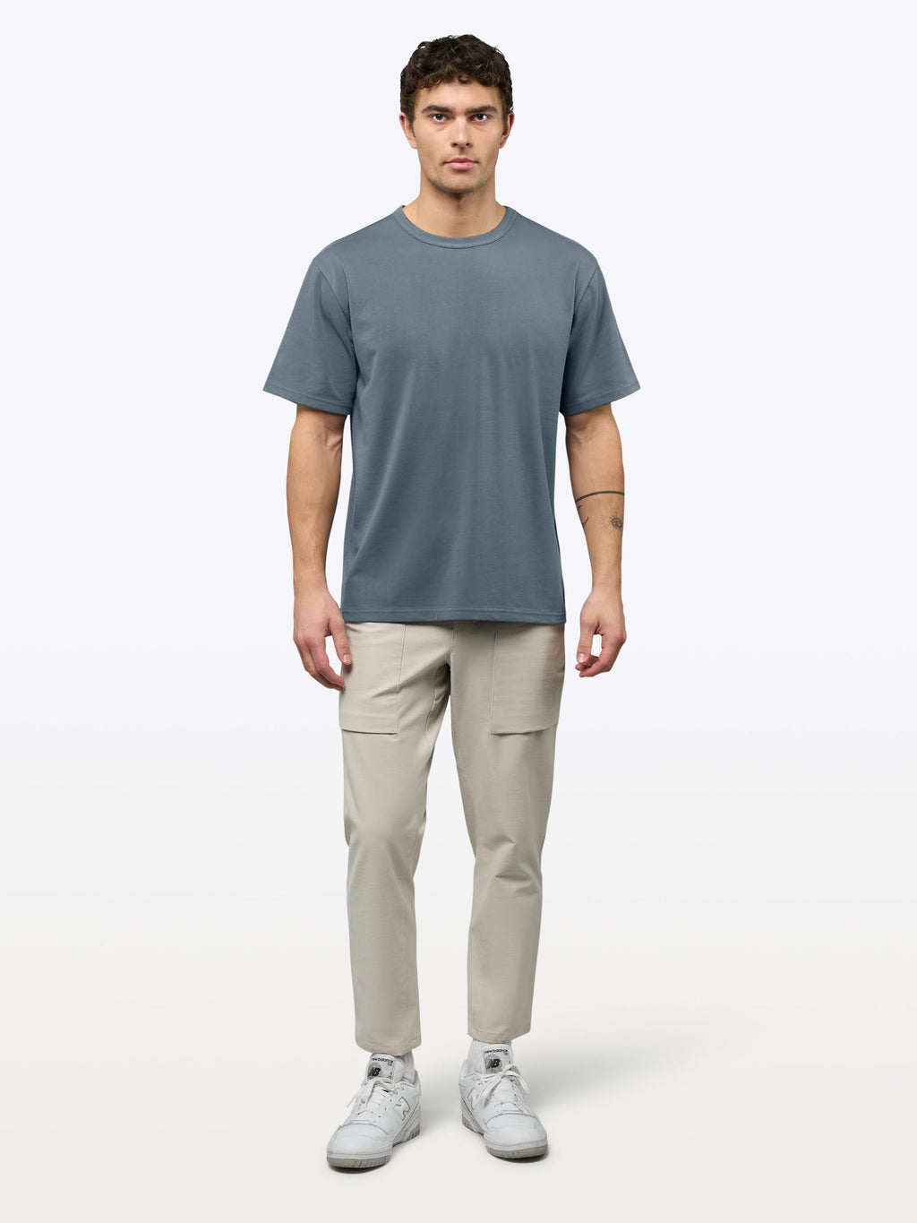 Overtime Oversized Tee | Ocean Storm Relaxed-Fit
