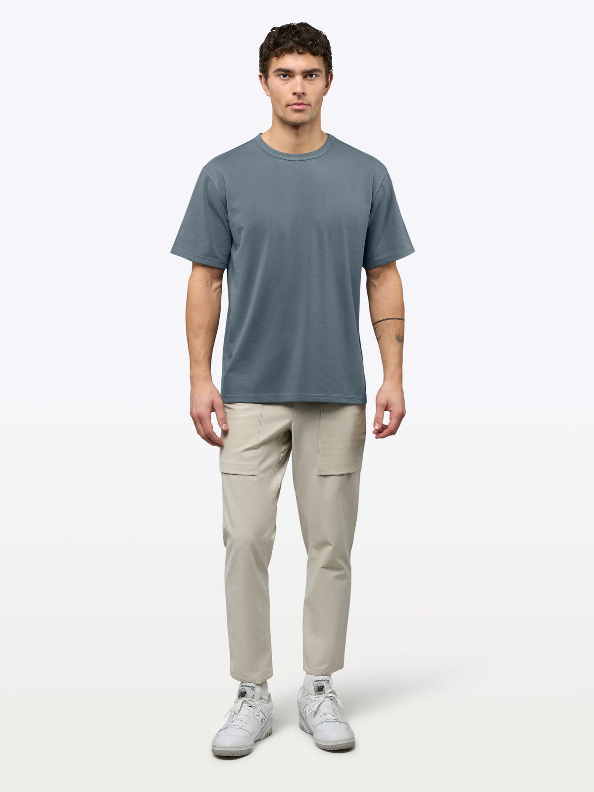 Overtime Oversized Tee | Ocean Storm Relaxed-Fit