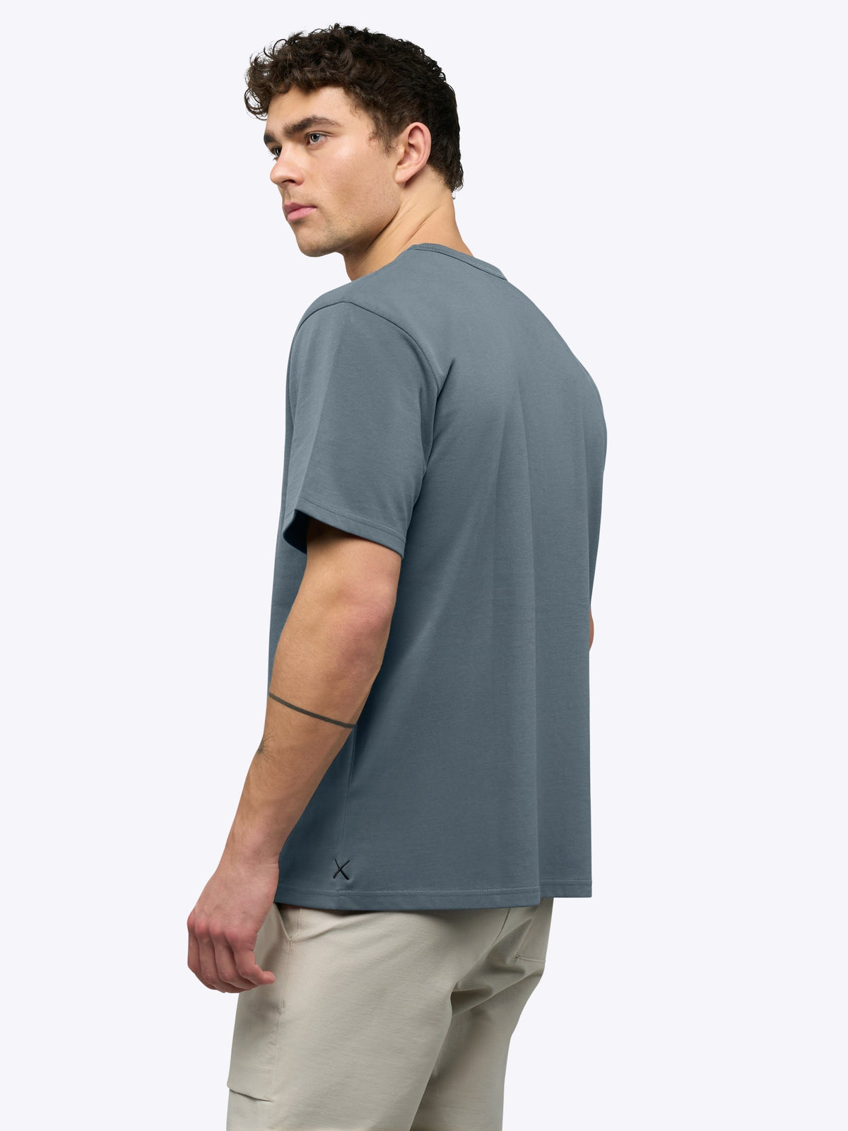 Overtime Oversized Tee | Ocean Storm Relaxed-Fit