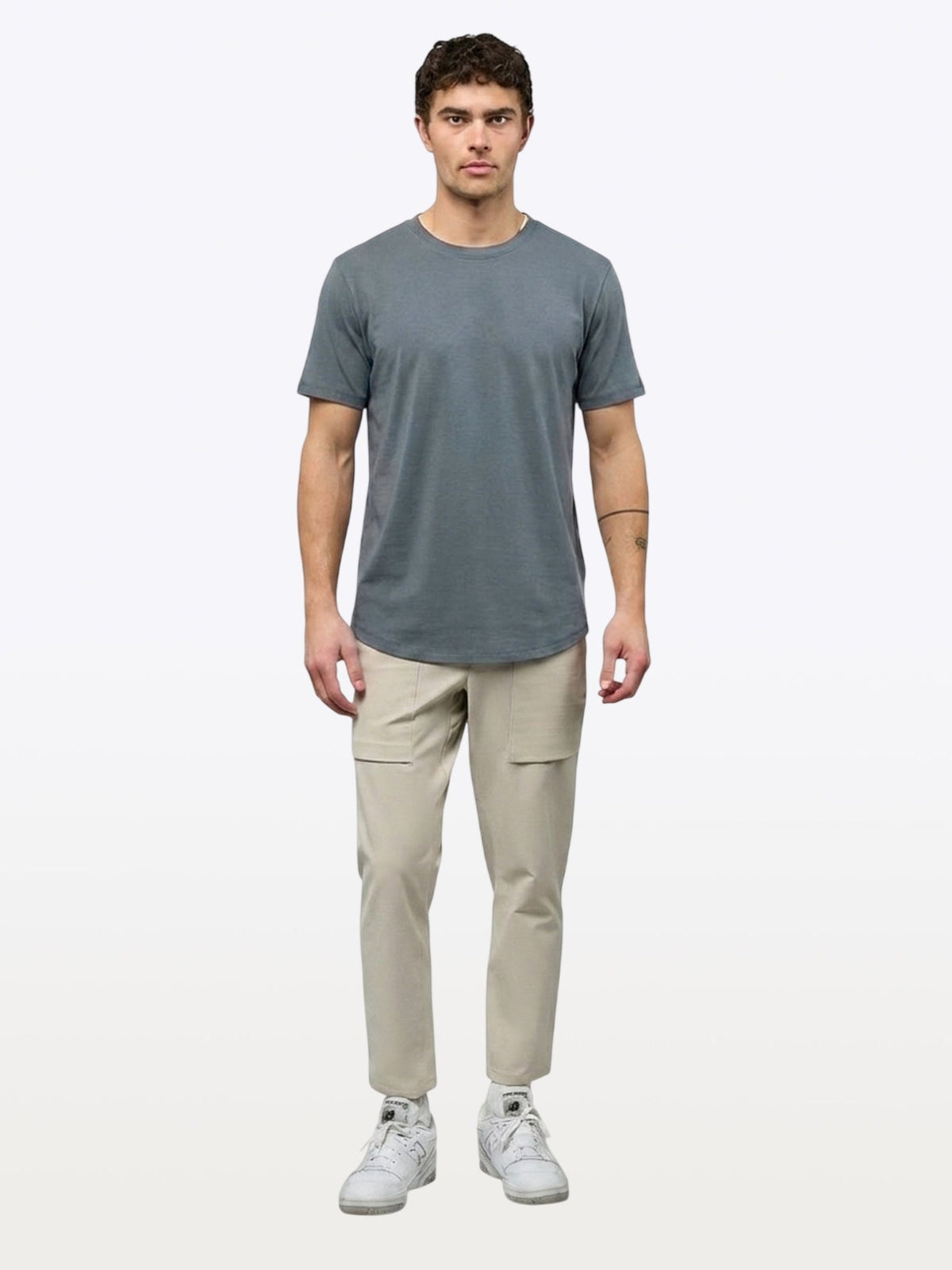 Featherlight Pima Tee | Ocean Storm Signature-fit