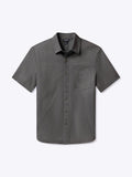 SoHo Short Sleeve Button Up | Heather Black Signature-fit