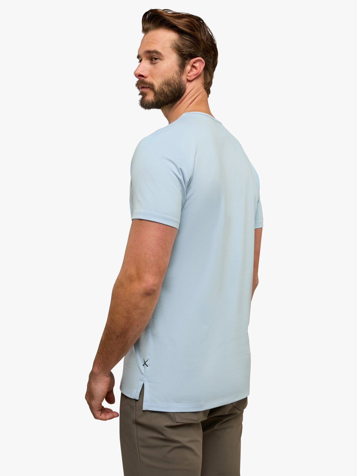 AO Split-Hem Tee | Oxford Blue Signature-fit PYCA Pro®