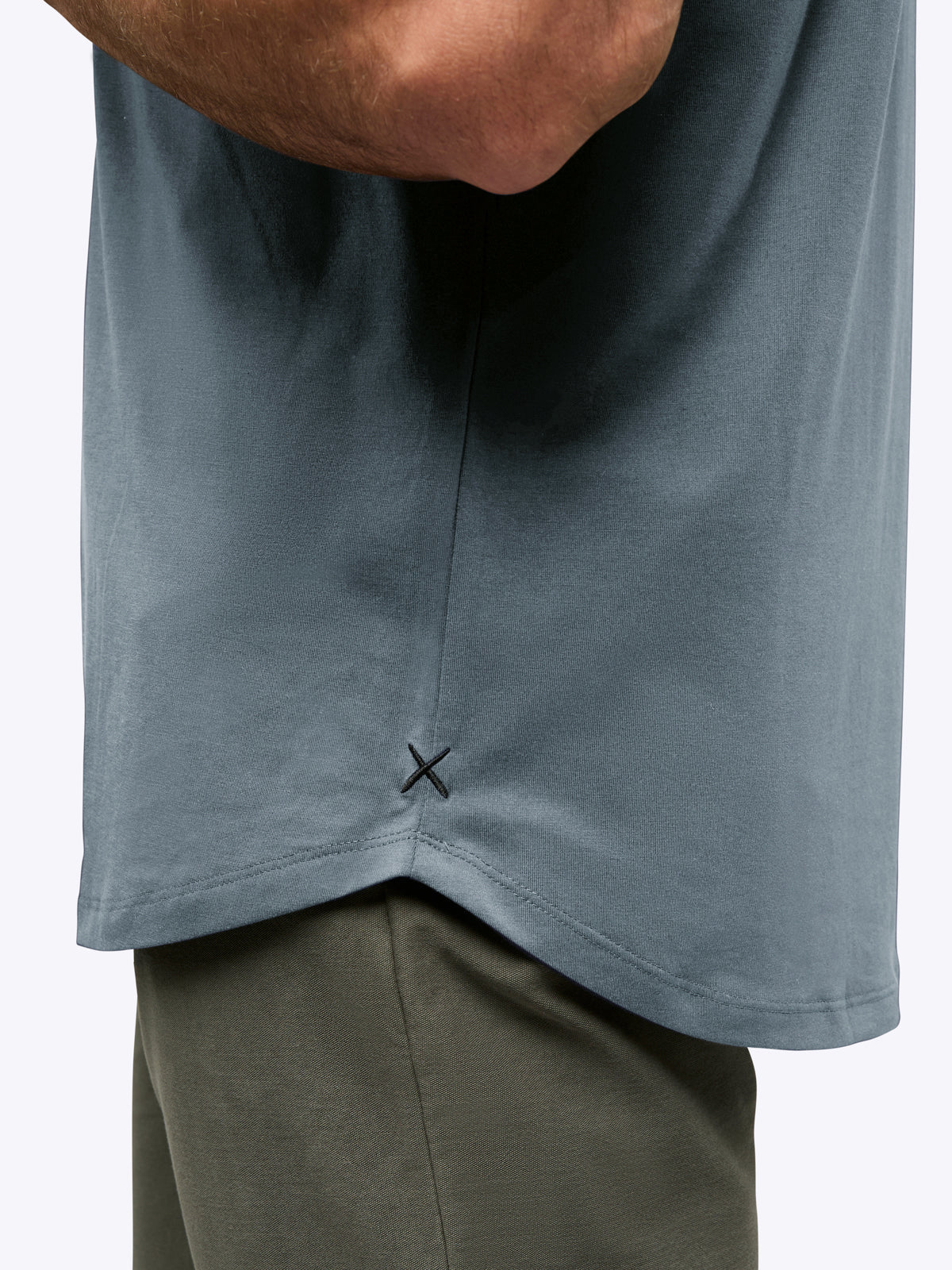 AO Henley Curve-Hem | Ocean Storm Signature-fit PYCA Pro®