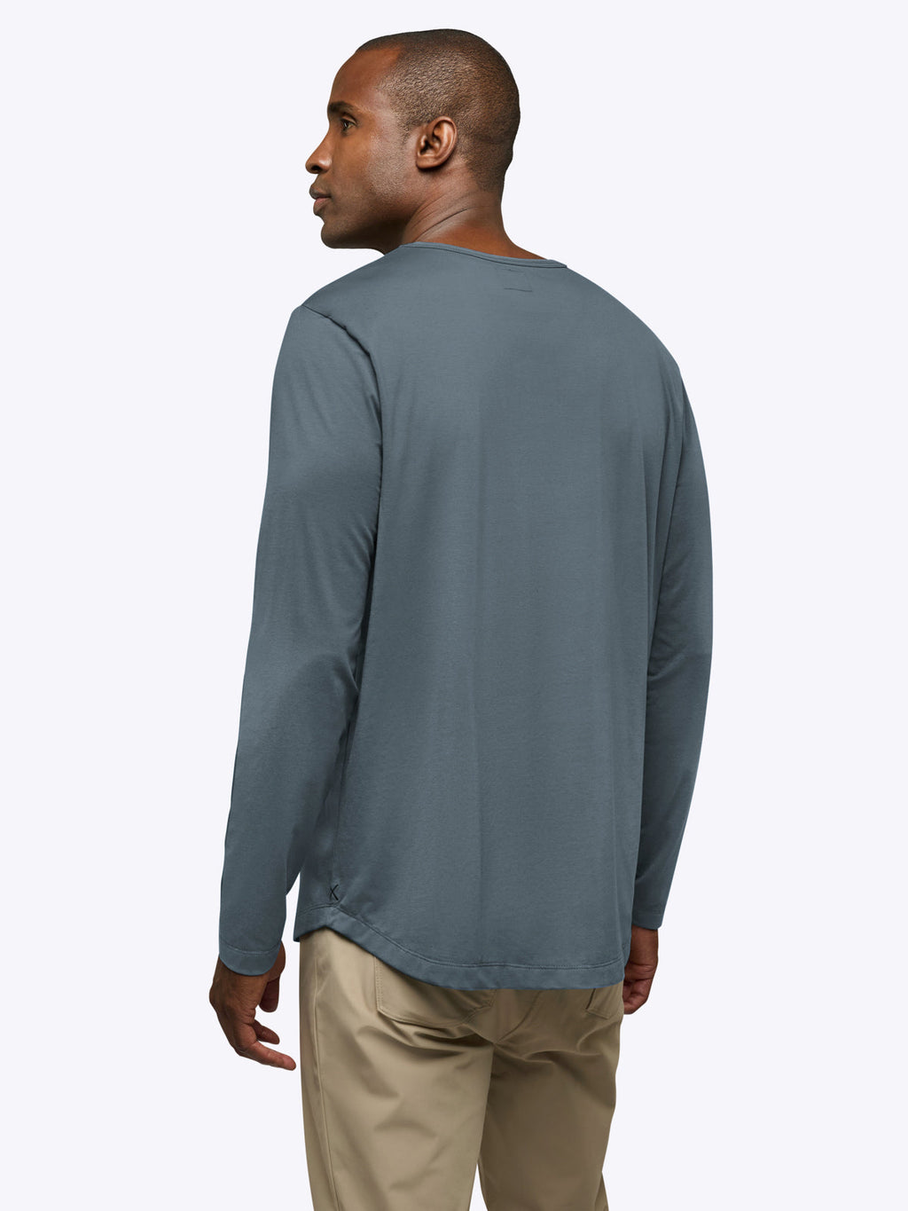 AO Long Sleeve Curve-Hem Tee | Ocean Storm Signature-fit PYCA Pro®