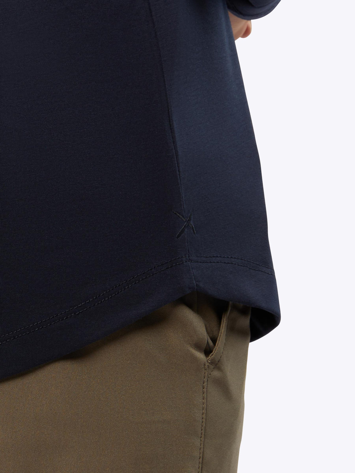 AO Long Sleeve Curve-Hem Tee | Pacific Blue Signature-fit PYCA Pro®