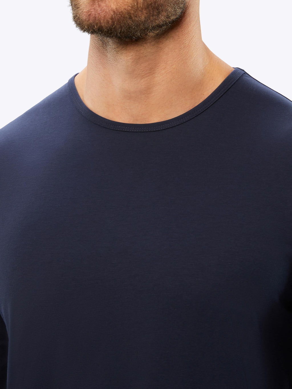 AO Long Sleeve Curve-Hem Tee | Pacific Blue Signature-fit PYCA Pro®