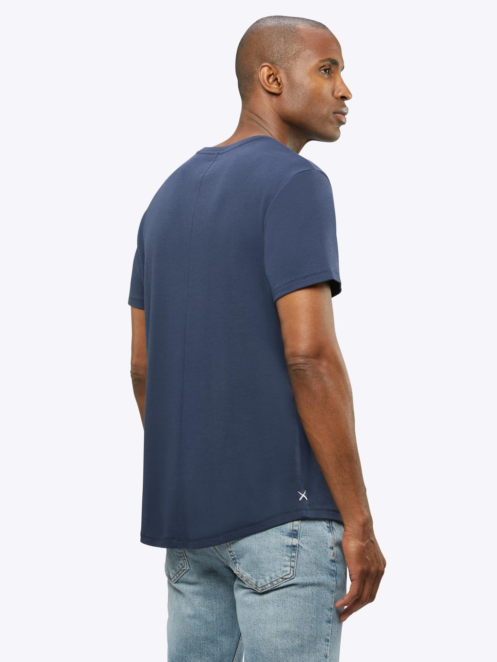 Interknit Pima Cotton Tee | Pacific Blue Signature-Fit