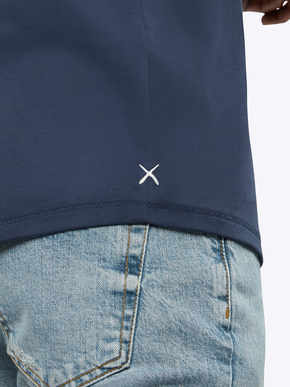 Interknit Pima Cotton Tee | Pacific Blue Signature-Fit
