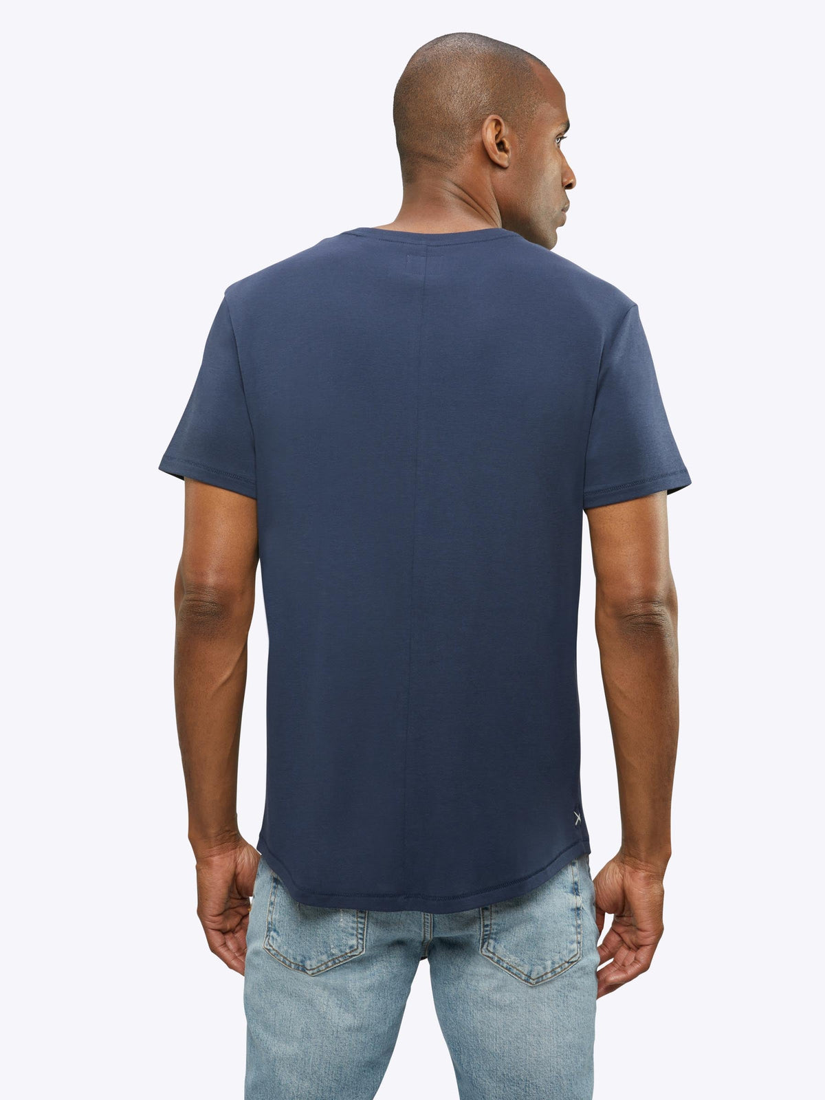 Interknit Pima Cotton Tee | Pacific Blue Signature-Fit
