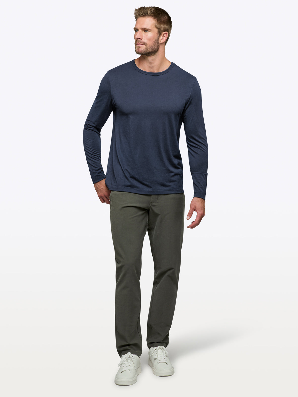 AO Forever Long Sleeve Tee | Pacific Blue PYCA Pro®