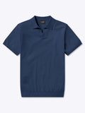 Riviera Knit Polo | Pacific Blue Signature-Fit