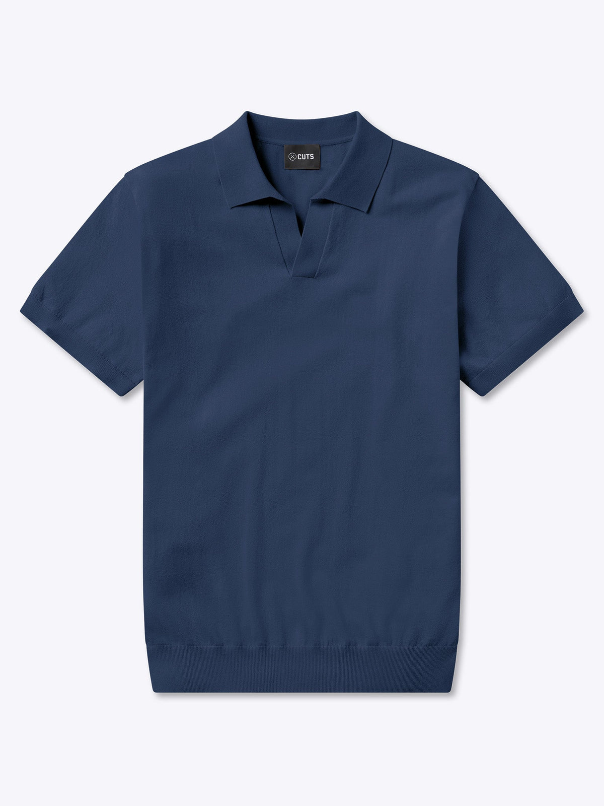 Riviera Knit Polo | Pacific Blue Signature-Fit
