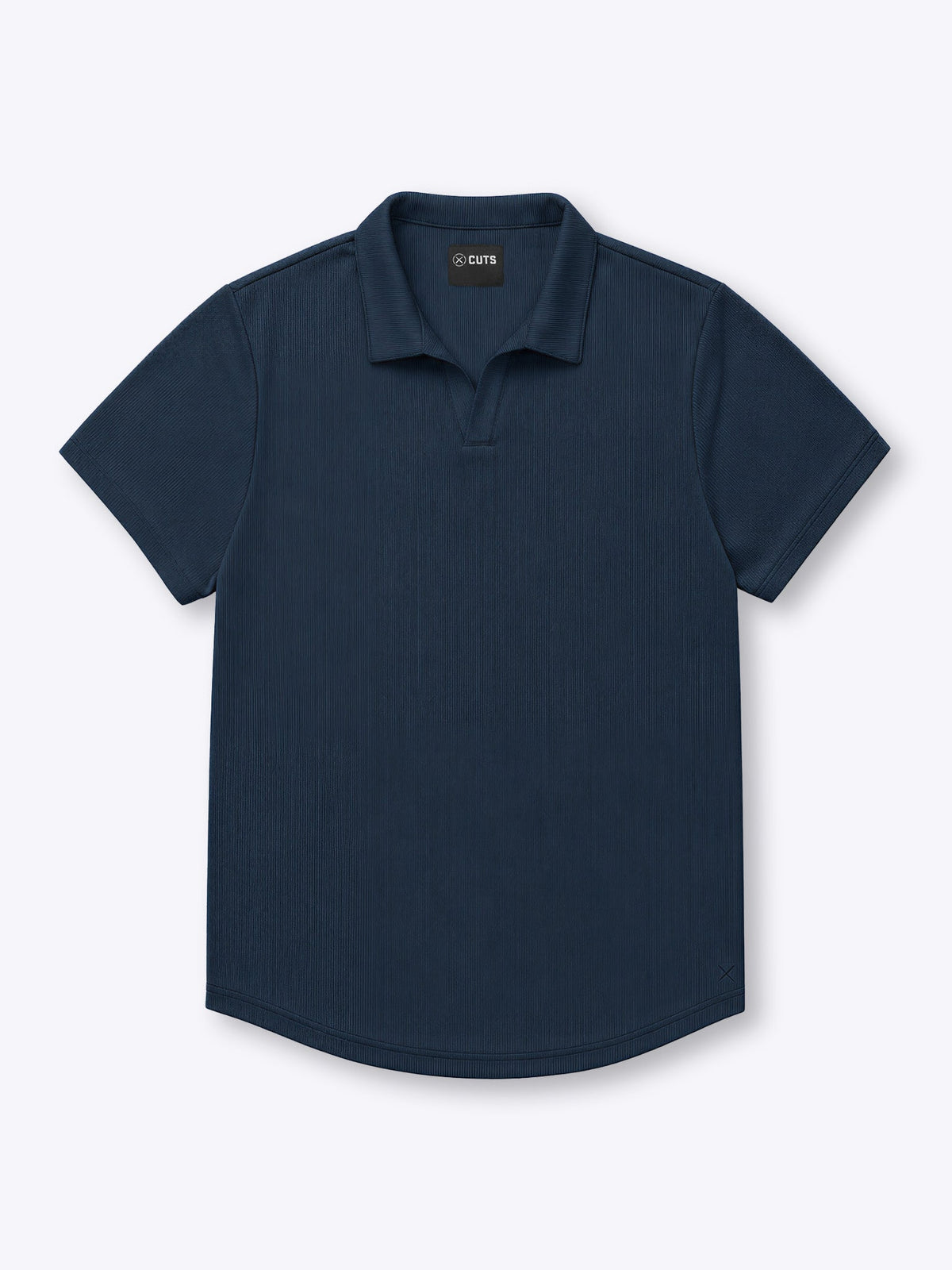 SoHo Ribbed Polo | Pacific Blue Signature-Fit