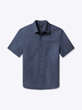 Soho Short Sleeve Button Up | Pacific Blue