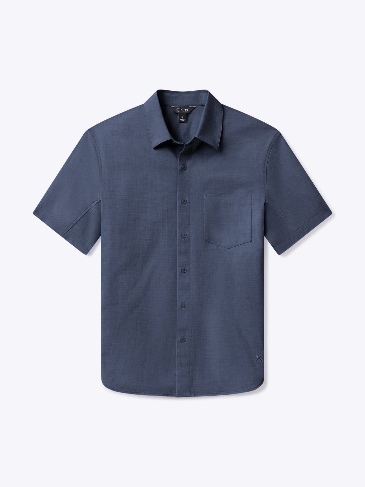 Soho Short Sleeve Button Up | Pacific Blue