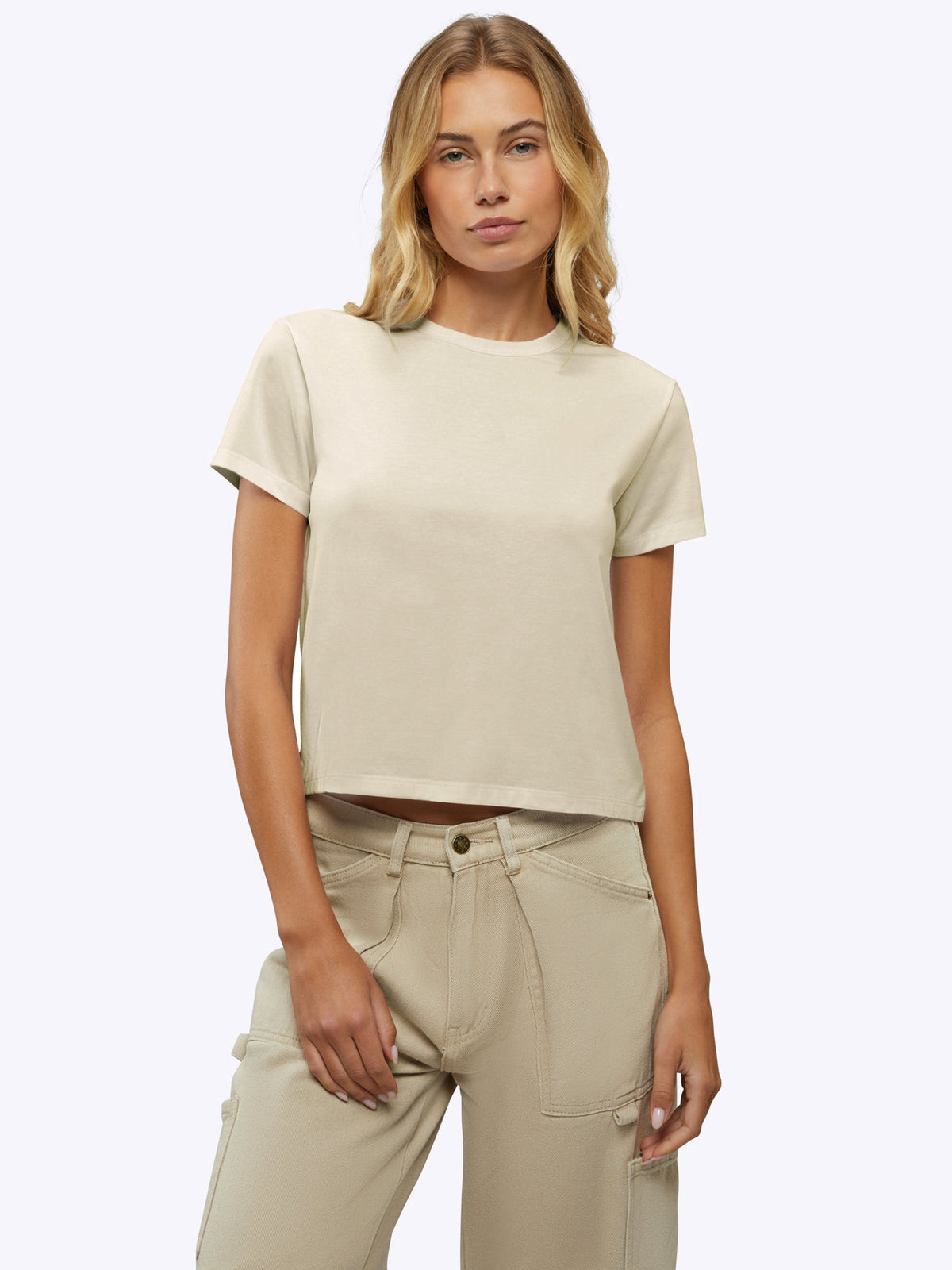Almost Friday Tee | Ivory Classic-fit PYCA Pro®