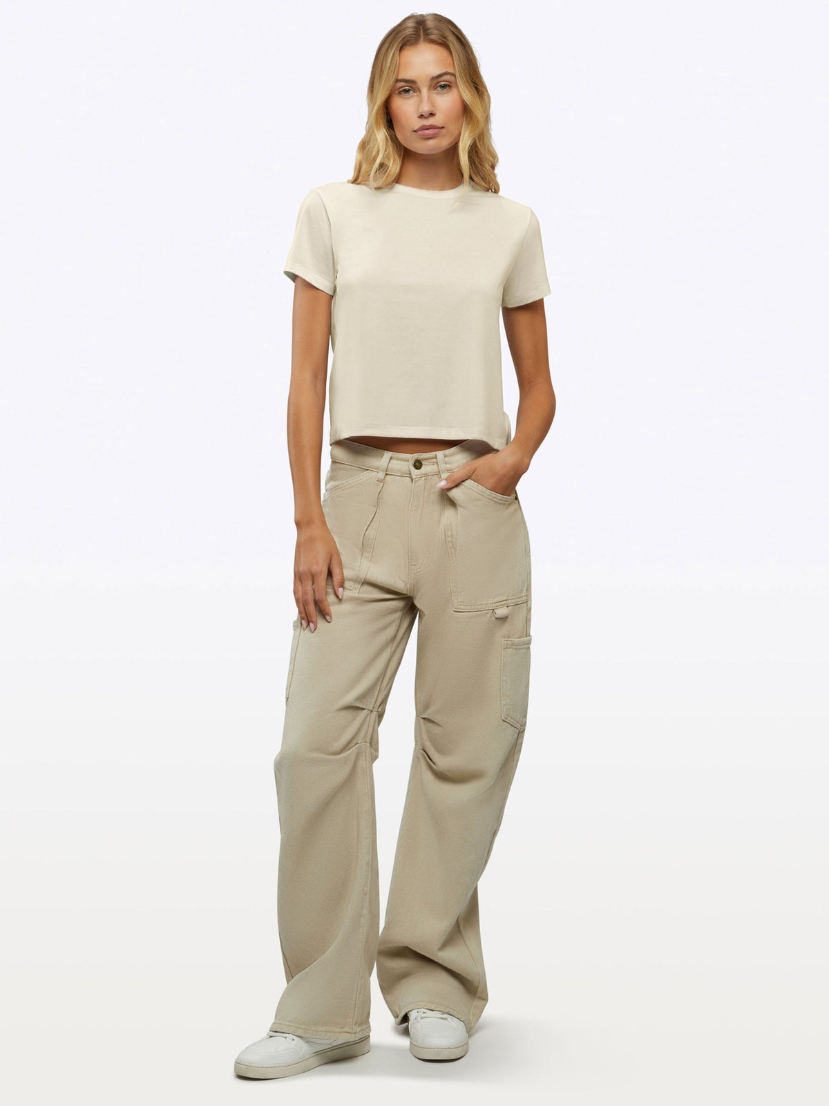Almost Friday Tee | Ivory Classic-fit PYCA Pro®