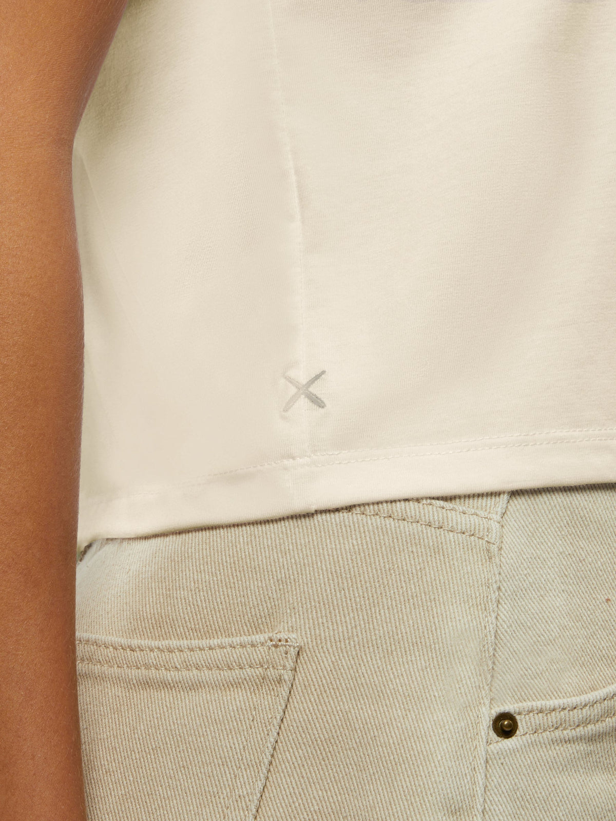 Almost Friday Tee | Ivory Classic-fit PYCA Pro®