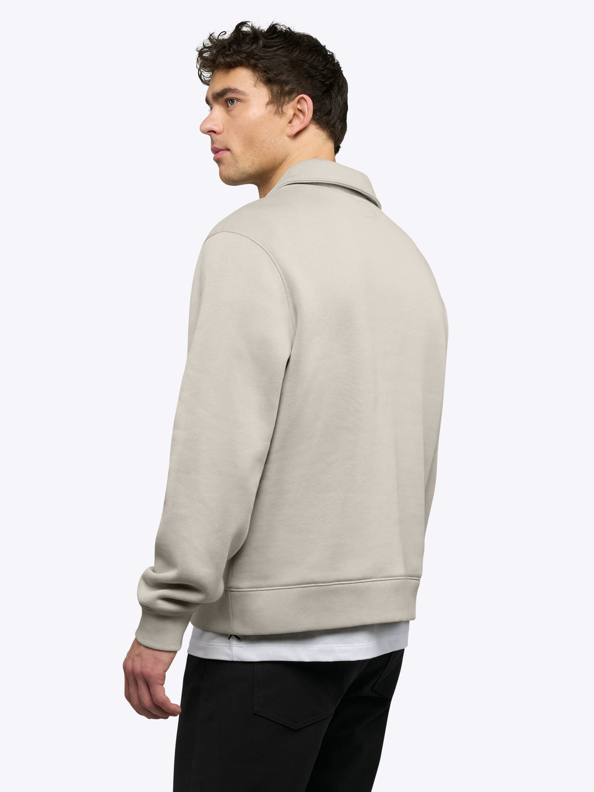 Divine Fleece Q-Zip | Parchment Classic-fit