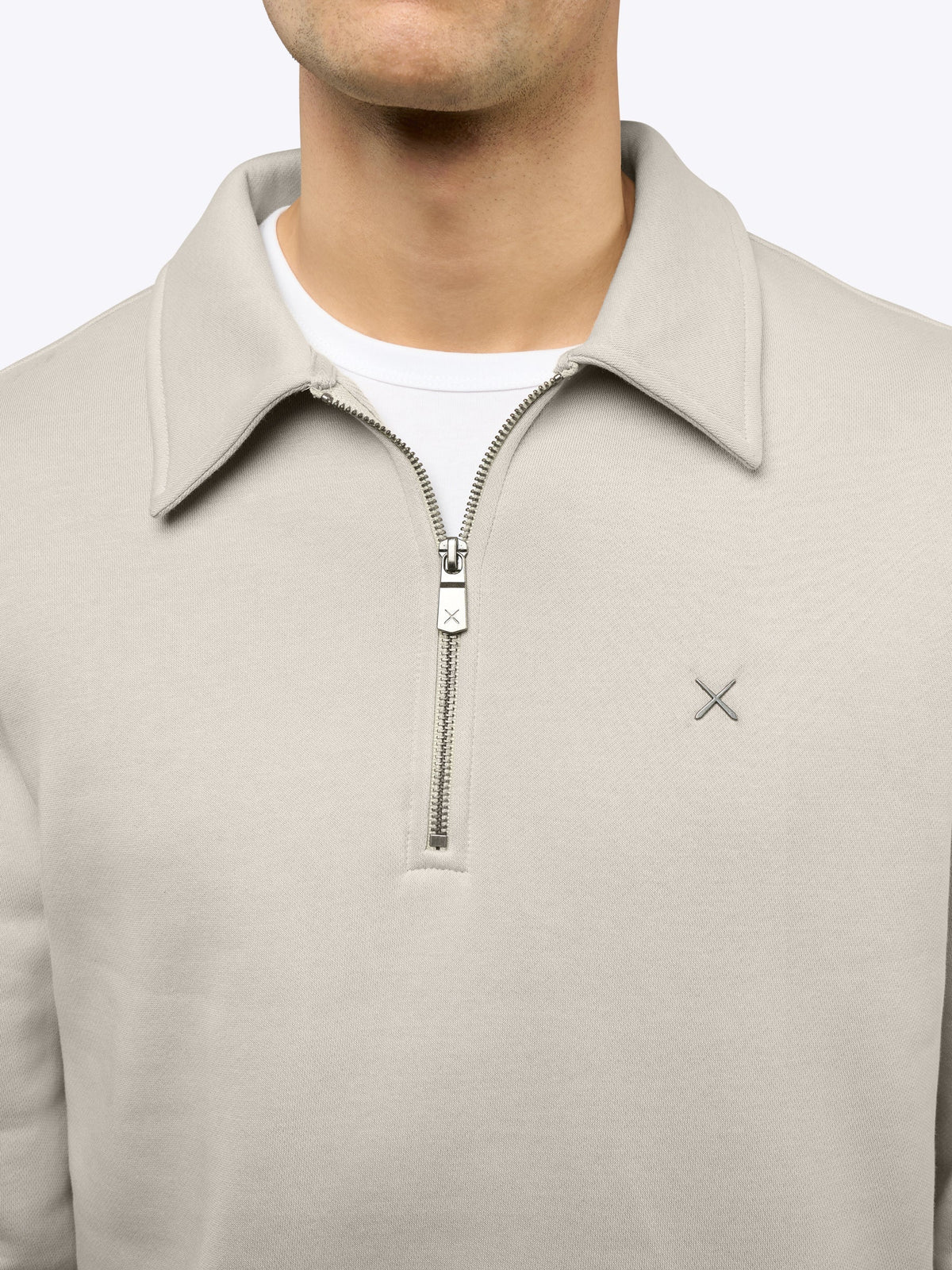 Divine Fleece Q-Zip | Parchment Classic-fit