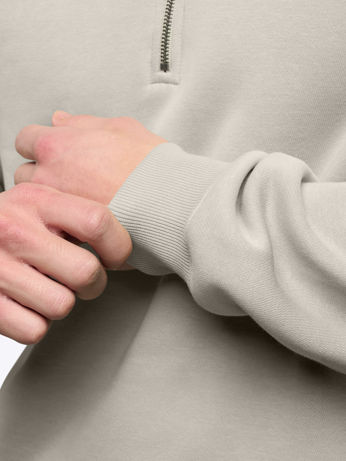 Divine Fleece Q-Zip | Parchment Classic-fit