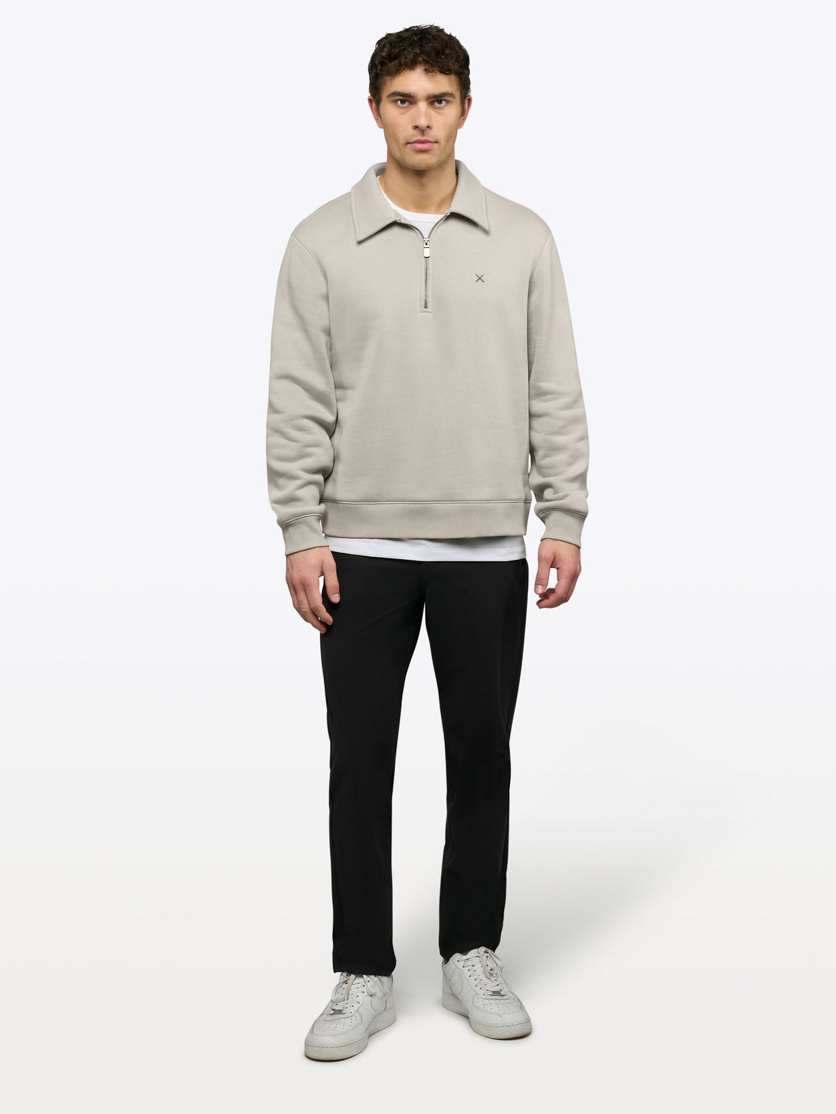 Divine Fleece Q-Zip | Parchment Classic-fit