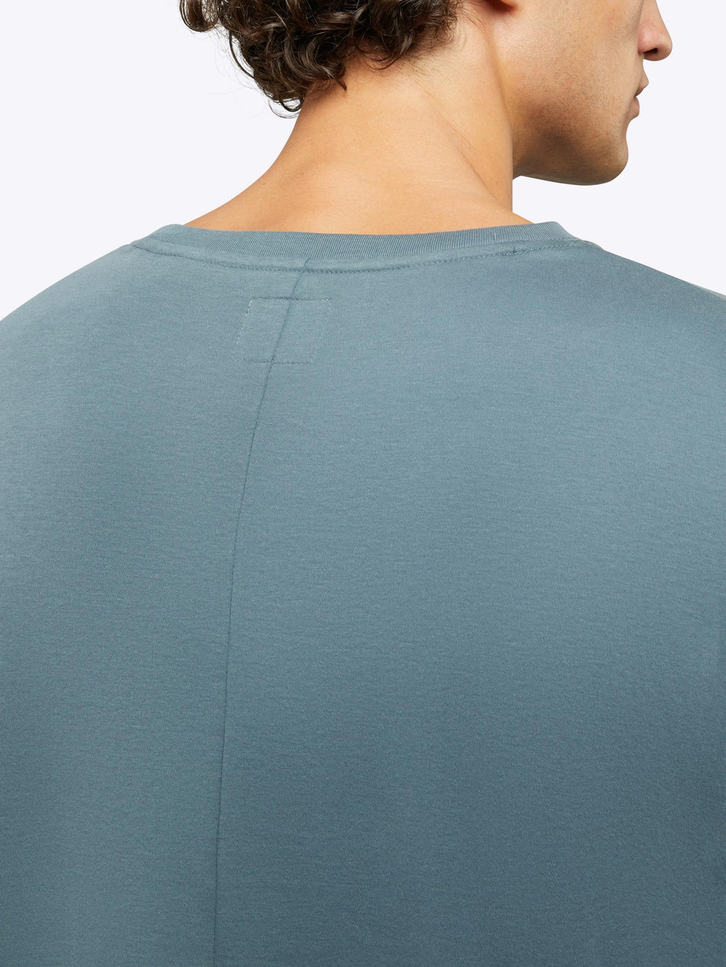 Interknit Long Sleeve Pima Cotton Tee | Petrol Signature-Fit