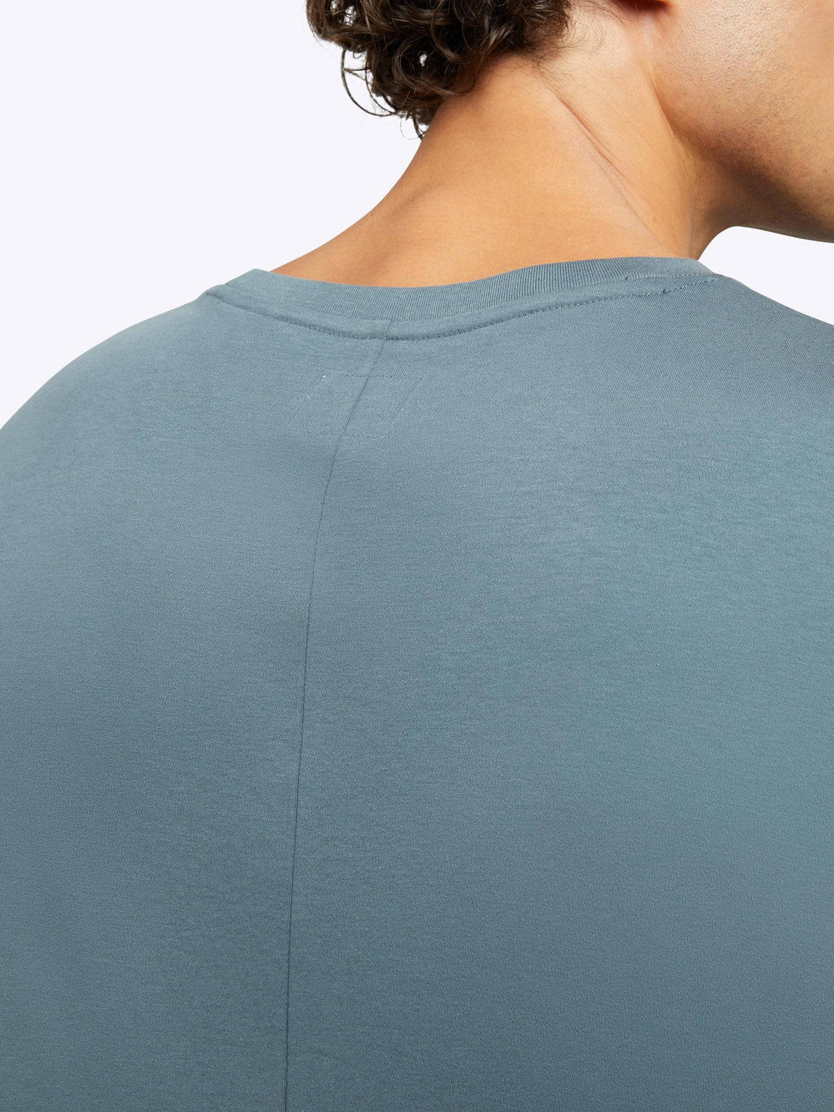 Interknit Pima Cotton Tee | Petrol Signature-Fit